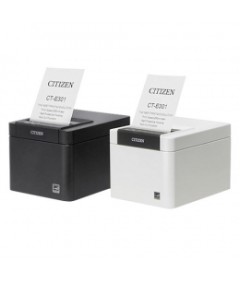 CTE301X3EWX CT-E301, USB, RS232, Ethernet, 8 punti /mm (203dpi), Cutter, bianco